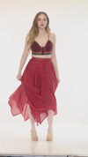 Gauze HankerChief Maxi Skirt