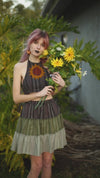 Embroidered Halter Top