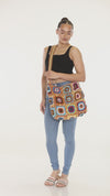 Thick Yarn Granny Square Crossbody Bag