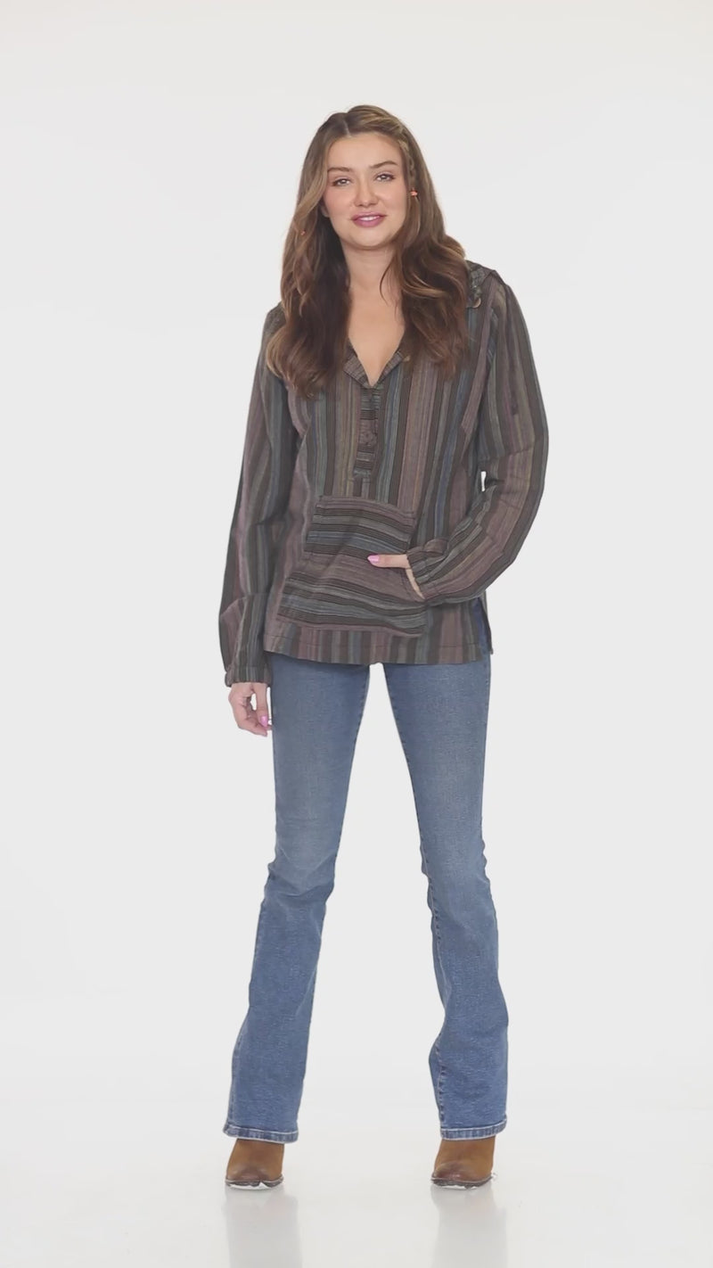Womens Half Button Baja