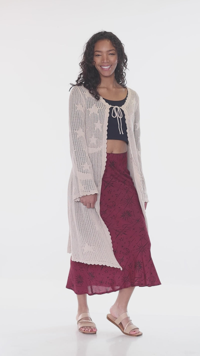 Celestial Bias Cut Skirt