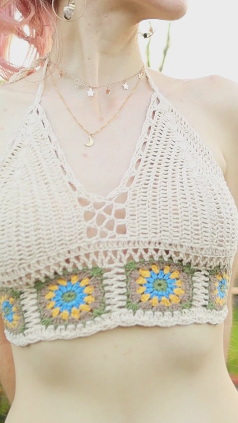 Flower Crochet Top