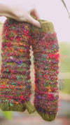 Multi Color Recycled Silk Fingerless Gloves