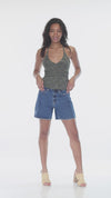 Ruffled Laced Halter Top
