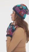 Knit Patchwork Cottagecore Armwarmer