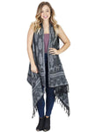 Hamsa Waterfall Fringe Vest