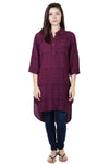 Dakota Hi-low Kurta Top Henley Tunic