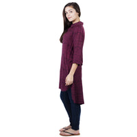 Dakota Hi-low Kurta Top Henley Tunic