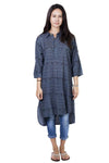 Dakota Hi-low Kurta Top Henley Tunic