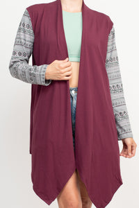 Tribal Vibes Organic Cotton Waterfall Cardigan