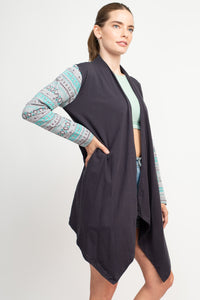 Tribal Vibes Organic Cotton Waterfall Cardigan