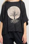 Lunar Tree of Life Oversize Soft Sweater