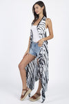 Tie-dyed Racerback Vest Beach Coverup