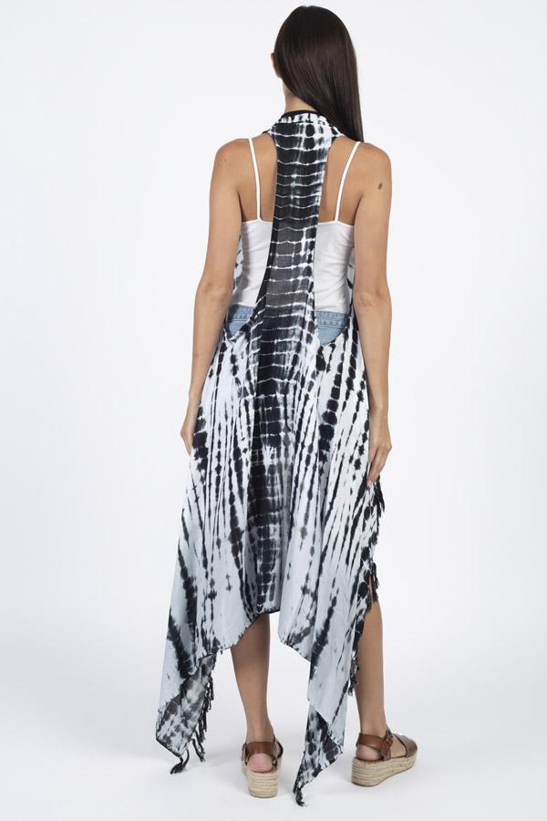 Tie-dyed Racerback Vest Beach Coverup