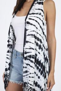 Tie-dyed Racerback Vest Beach Coverup
