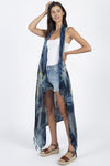 Tie-dyed Racerback Vest Beach Coverup
