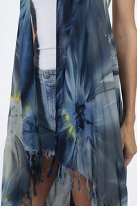 Tie-dyed Racerback Vest Beach Coverup
