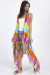 Tie-dyed Racerback Vest Beach Coverup