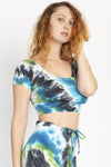 Tie-dyed Organic Crop Baby Tee