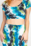 Tie-dyed Organic Crop Baby Tee