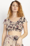 Tie-dyed Organic Crop Baby Tee