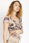 Tie-dyed Organic Crop Baby Tee