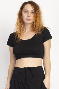 Tie-dyed Organic Crop Baby Tee