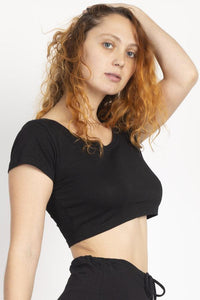 Tie-dyed Organic Crop Baby Tee