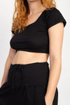 Tie-dyed Organic Crop Baby Tee