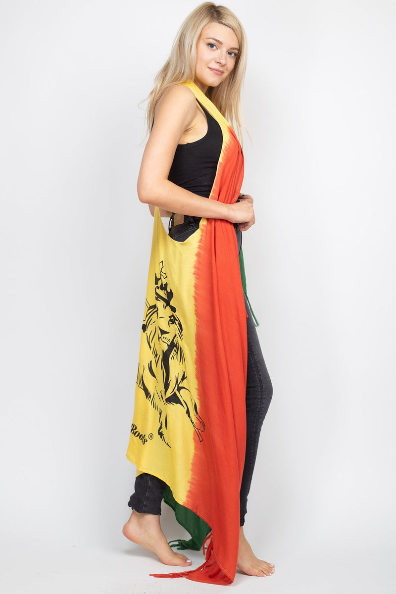 reggae festival dress Reggae Sunrise Rasta Maxi Dress