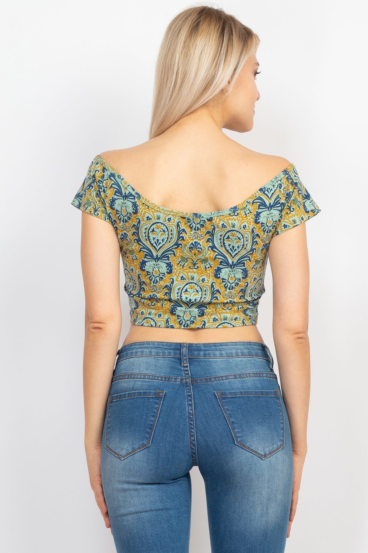 Paisley Off-Shoulder Top