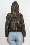 Tribal Mud-Cloth Rasta Striped Hoodie