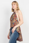 Flowy Backless Halter Top