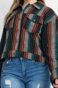 Cotton Striped Rancher Jacket