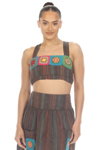 Granny Square Bandeau Top