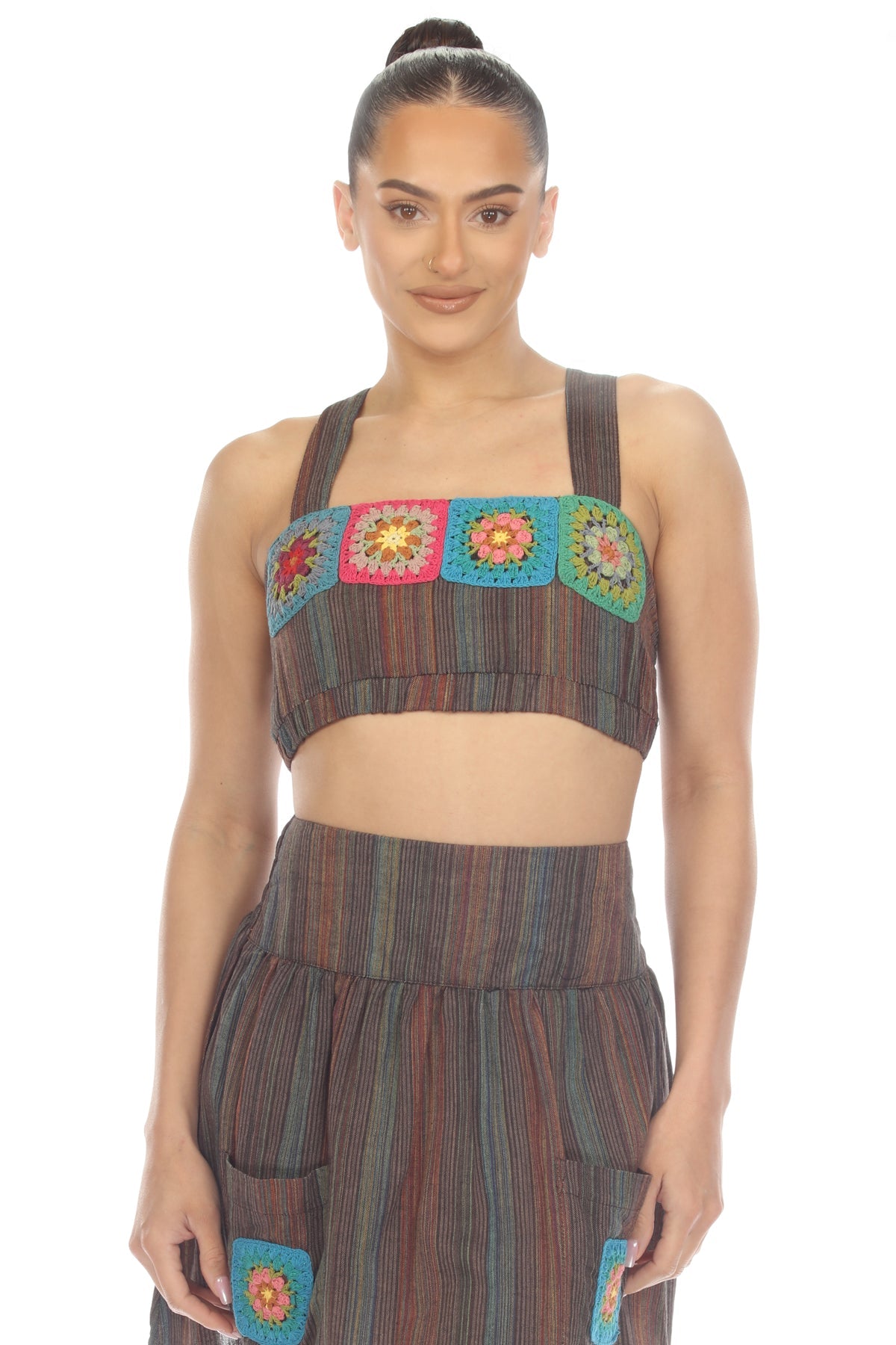 Granny Square Bandeau Top