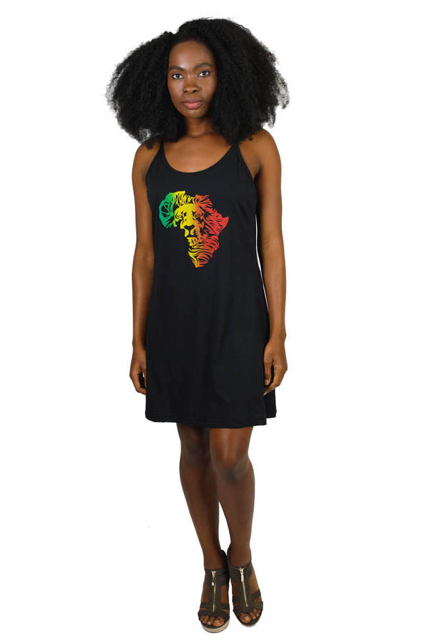 Mighty Judah Tribe Rasta Reggae Tank Dress-Africa