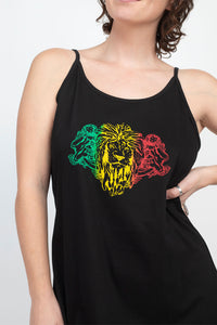 Mighty Judah Tribe Rasta Reggae Tank Dress-Africa