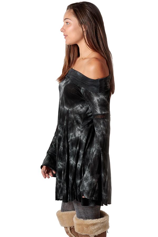 Off-the-shoulder Tiedye Mini Dress