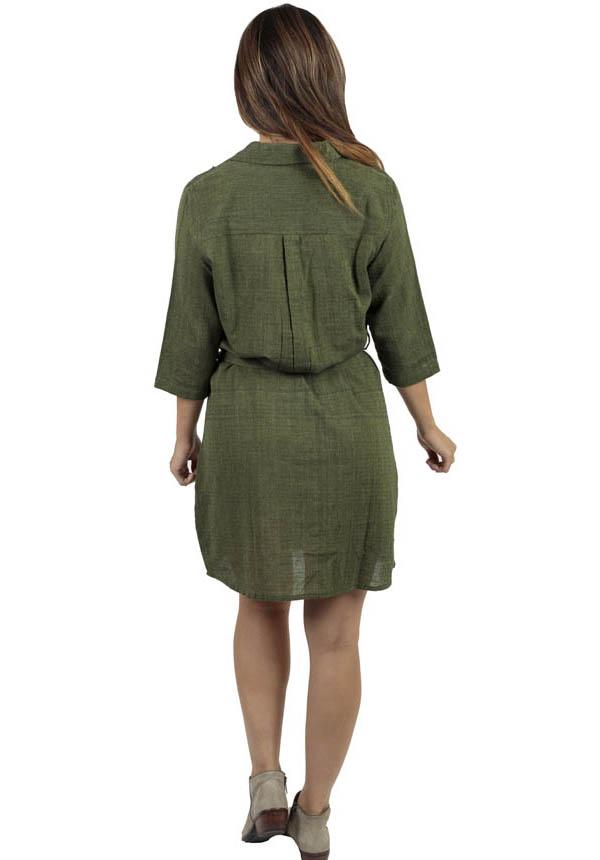 Women's Wildflower Cotton Flower Embroidery Everyday Casual Shirt Dress-