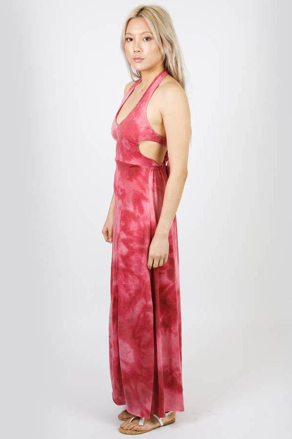 High Tide Double Slit Tie-Dye Halter Dress Lakhay-Retail High Tide Double Slit Tie-Dye Halter Dress Lakhay-Retail