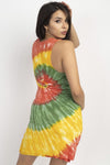 Rasta Tie Dye Racer Back Dress