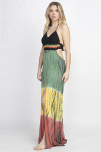 Rasta Crochet Top Maxi Dress