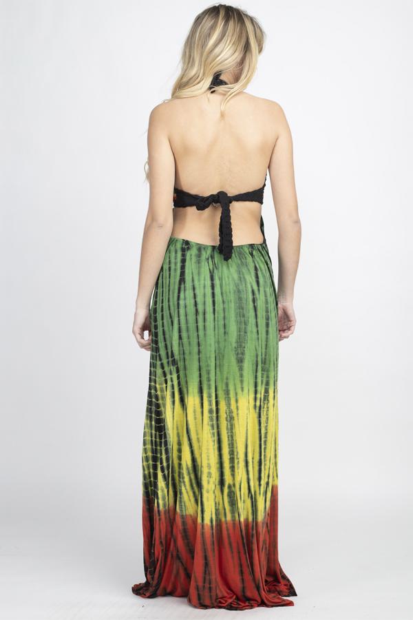 Rasta Crochet Top Maxi Dress