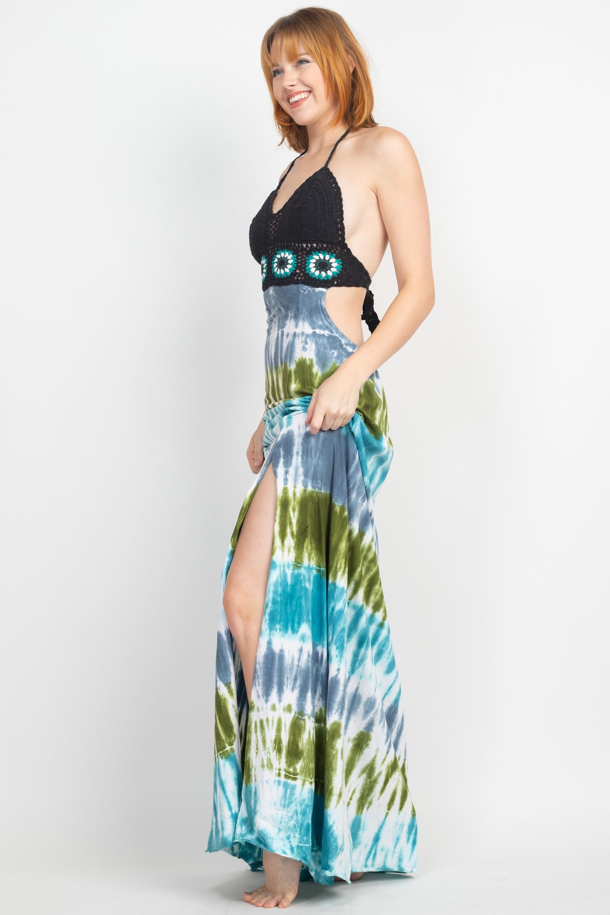 crochet tie dye dress Tie-Dye Crochet Dress