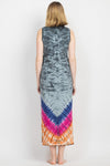 Sleeveless Tie-dye Midi Dress