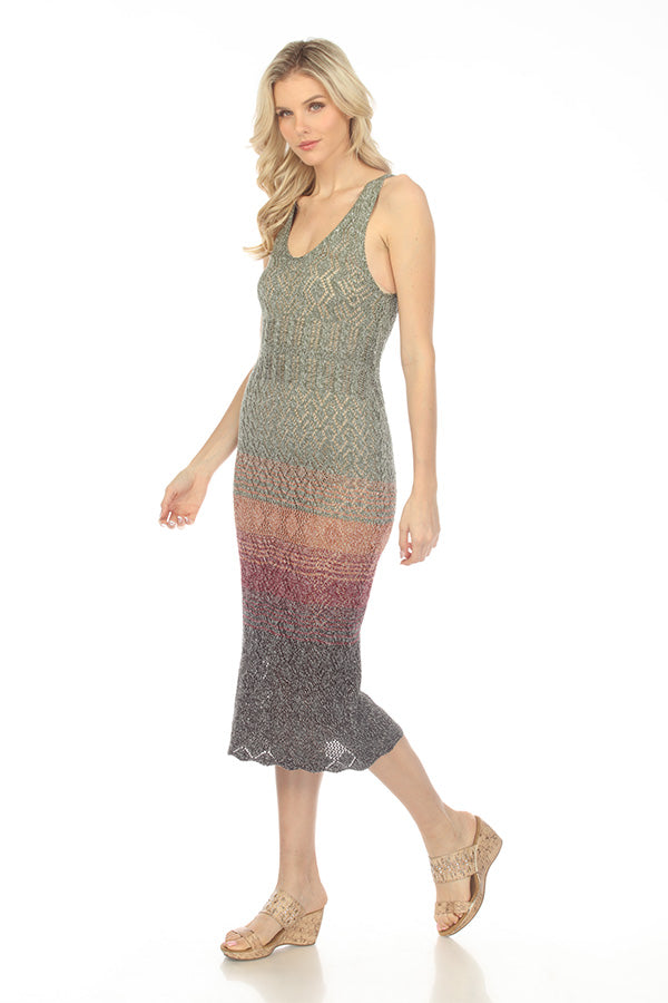 Gradient Knit Maxi Dress