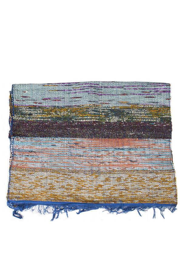 Handwoven Recycled Sari Runner Yoga Mat