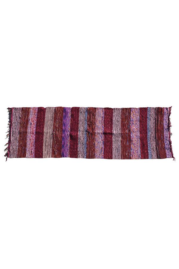 Handwoven Recycled Sari Runner Yoga Mat