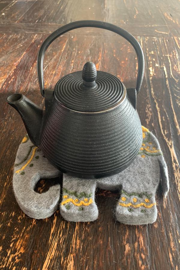 Elephant Felt Trivets